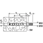 Шуруп по бетону 6х50 шестигранная головка со шпилькой М10 FISCHER FBS 100 штук (546399) - Фото 3