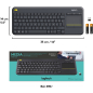 Клавиатура беспроводная LOGITECH K400 Plus (920-007173) - Фото 12