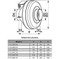 Вентилятор вытяжной канальный ЭРА CYCLONE 160 - Фото 6