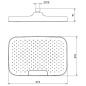 Верхний душ прямоугольная 315х210 мм BERGES U (070011) - Фото 2