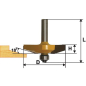 Фреза по дереву фигирейная горизонтальная 41.3х13 мм ЭНКОР (10581) - Фото 4