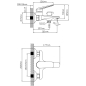 Смеситель для ванны AV ENGINEERING Pos (AVPOS3-A176-130) - Фото 2