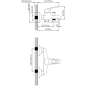 Смеситель для ванны AV ENGINEERING Urs (AVURS3-A120-330) - Фото 2