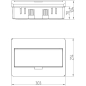 Бокс распределительный встраиваемый 1x12M N/PE ELEKTRO-PLAST Elegant (2413-01) - Фото 2