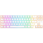 Клавиатура игровая беспроводная механическая ROYAL KLUDGE RK68 Plus RGB White (Red switch)