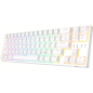 Клавиатура игровая беспроводная механическая ROYAL KLUDGE RK68 Plus RGB White (Red switch) - Фото 3