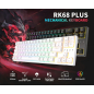 Клавиатура игровая беспроводная механическая ROYAL KLUDGE RK68 Plus RGB White (Red switch) - Фото 6