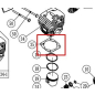 Прокладка цилиндра для бензопилы CHAMPION 246 (YD46008-12501)