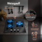 Панель варочная газовая WEISSGAUFF HG 430 BGH (HG430BGH) - Фото 8