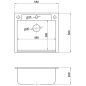 Мойка из искусственного камня AV ENGINEERING Unit черный (AVE550500BKA) - Фото 4