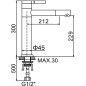 Смеситель для умывальника белый LEDEME L1152-2 - Фото 2