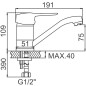 Смеситель для умывальника LEDEME L4504-2 - Фото 2