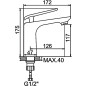 Смеситель для умывальника белый LEDEME L1074WR - Фото 2