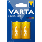 Батарейка C VARTA Longlife 1,5 V алкалиновая 2 штуки