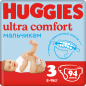 Подгузники HUGGIES Ultra Comfort 3 Midi 5-9 кг 94 штуки (5029053543659)