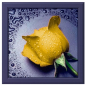 Алмазная вышивка АЛМАЗНАЯ ЖИВОПИСЬ Желтая роза 22х24 см (АЖ-18)