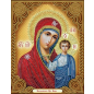 Алмазная вышивка АЛМАЗНАЯ ЖИВОПИСЬ Икона Казанская Богородица 22х28 см (АЖ-5029)