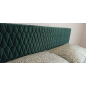 Кровать двуспальная SIGNAL Azurro Velvet зеленый/дуб 160х200 см (AZURROV160ZD) - Фото 2
