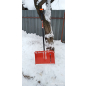 Лопата снеговая пластмассовая 550x1500 мм FINLAND Orange (1731-Ч)