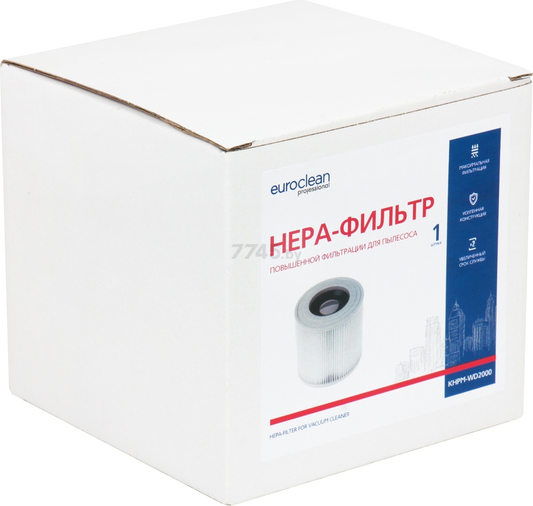 HEPA-фильтр для пылесоса EURO CLEAN для Karcher WD 2/WD 3 (KHPM-WD2000) - Фото 4