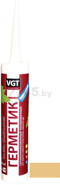Герметик акриловый VGT силиконизированный мастика сосна 0,4 кг