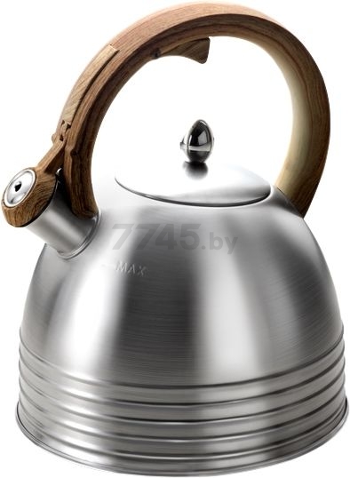 Чайник со свистком 2,8 л LARA LR00-81 серебристый матовый (36962)