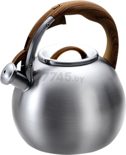 Чайник со свистком 4,5 л LARA LR00-82 серебристый (37107)