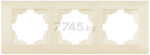 Рамка трехместная EL-BI Zena кремовая (500-010300-227)