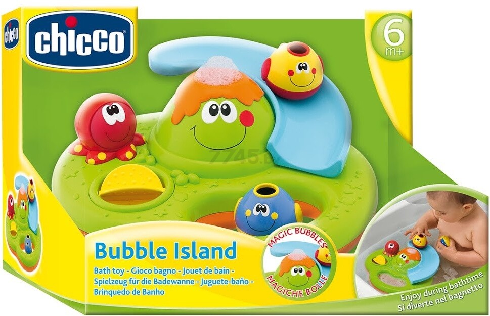 Игрушка для купания CHICCO Остров из пузырьков (70106000000) - Фото 3