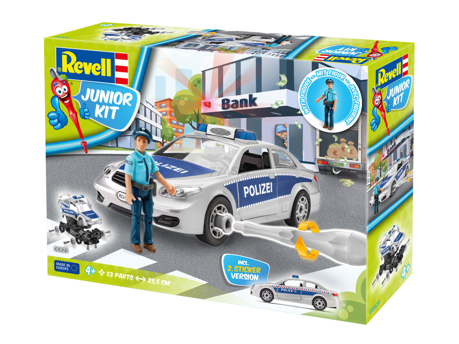 Сборная модель REVELL Полицейская машина с фигуркой 1:20 4+ (820) - Фото 7