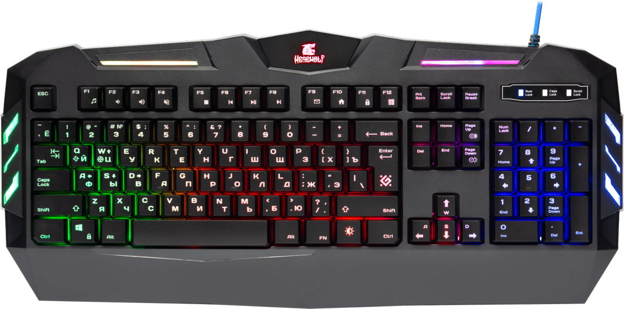 Клавиатура игровая DEFENDER Werewolf GK-120DL RGB (45120)