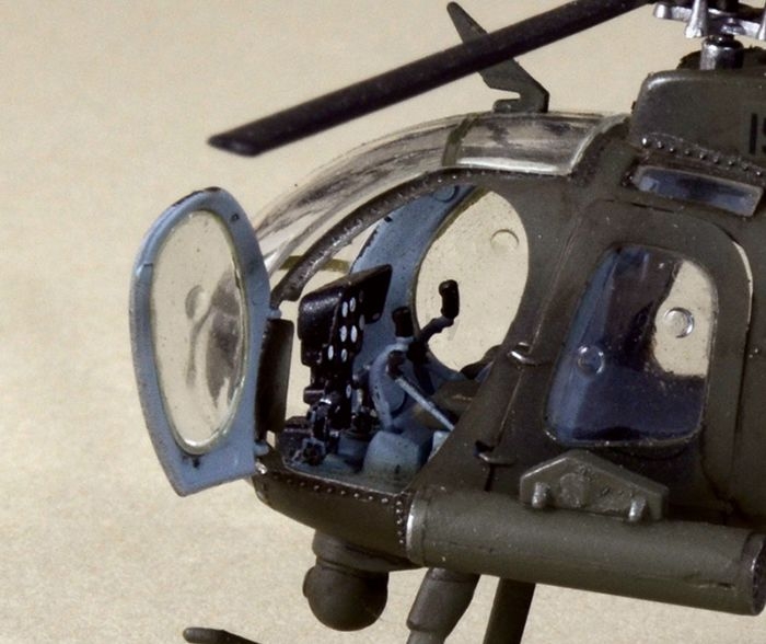 Сборная модель ITALERI Легкий многоцелевой вертолет AH-6 Night Fox 1:72 (017) - Фото 4
