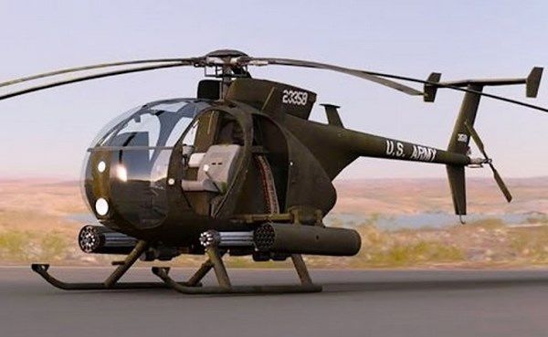 Сборная модель ITALERI Легкий многоцелевой вертолет AH-6 Night Fox 1:72 (017) - Фото 3