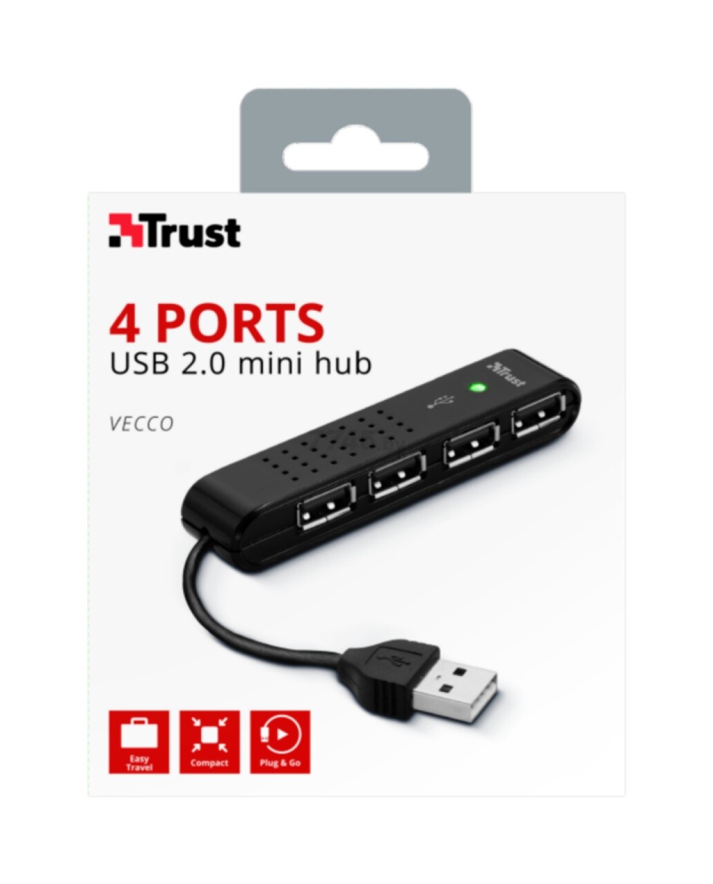 USB-хаб TRUST Vecco (14591) - Фото 6