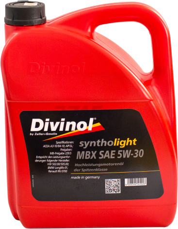 Моторное масло 5W30 синтетическое DIVINOL Syntolight MBX 5 л (49210-K007)