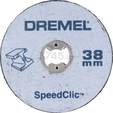 Диск отрезной для гравера по металлу 38 мм DREMEL SC406 2 штуки и держатель (2.615.S40.6JC) - Фото 2