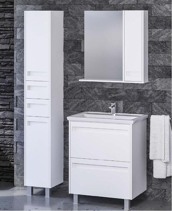 Шкаф с зеркалом для ванной АВН Турин 70 R (64.22) - Фото 7