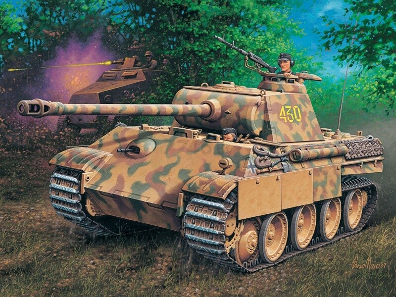 Сборная модель REVELL Немецкий танк Пантера PzKpfw V 1:72 (3171) - Фото 4