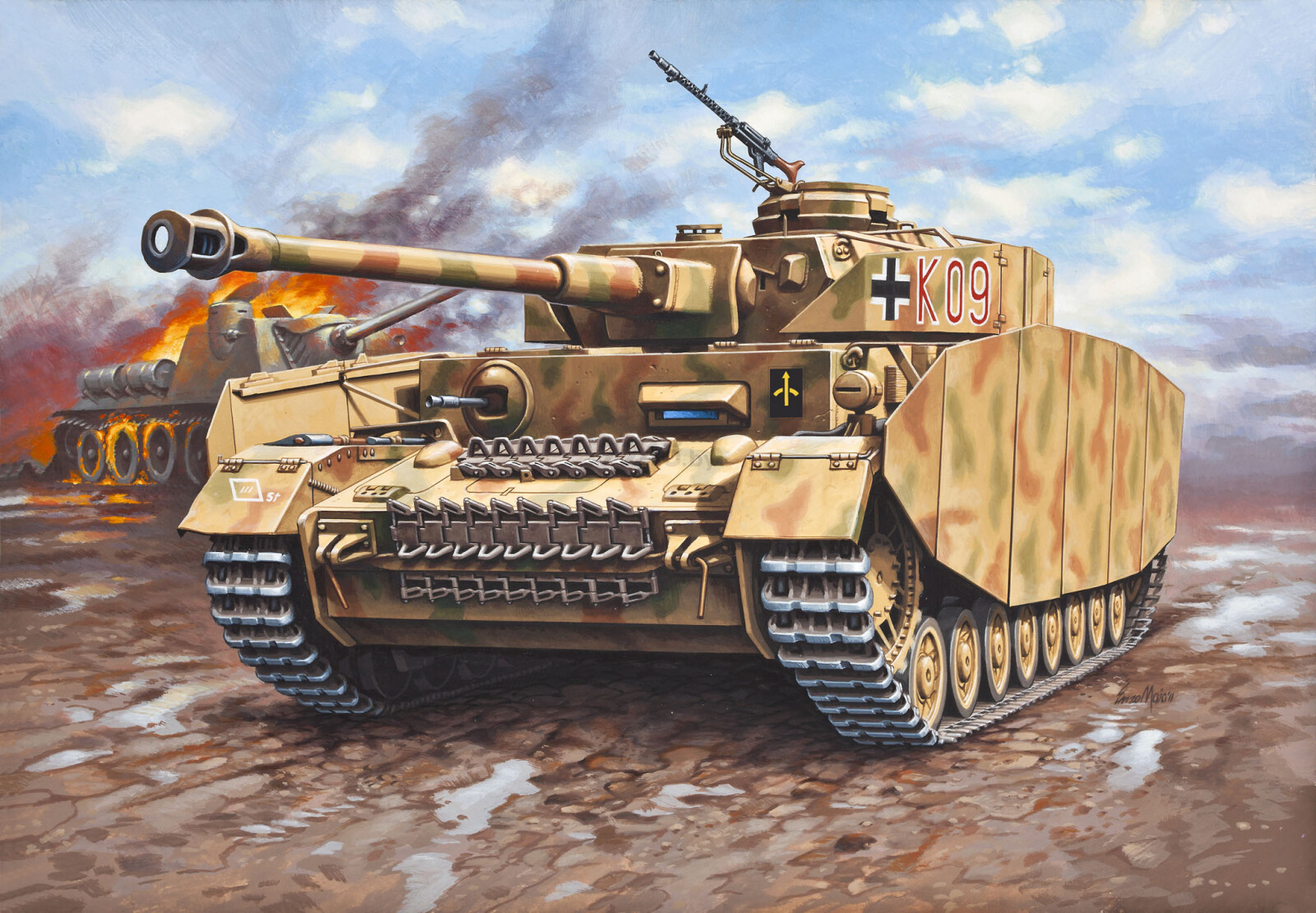 Сборная модель REVELL Немецкий танк PzKpfw IV AusfH 1:72 (3184) - Фото 4