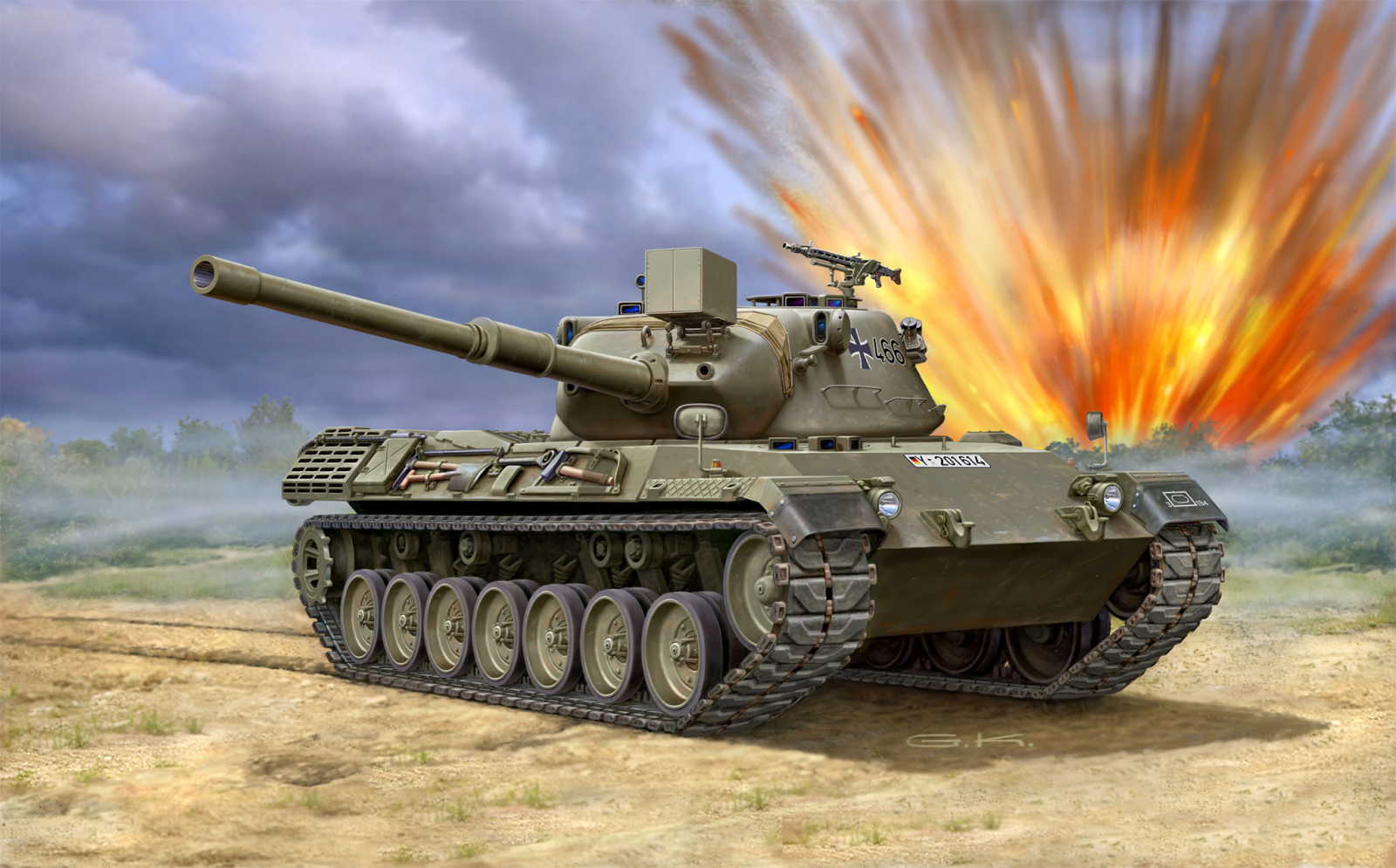 Сборная модель REVELL Немецкий тяжелый танк Leopard 1 1:35 (3240) - Фото 6