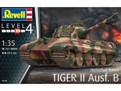 Сборная модель REVELL Немецкий тяжелый танк Tiger II Ausf B Henschel Turret 1:35 (3249) - Фото 7