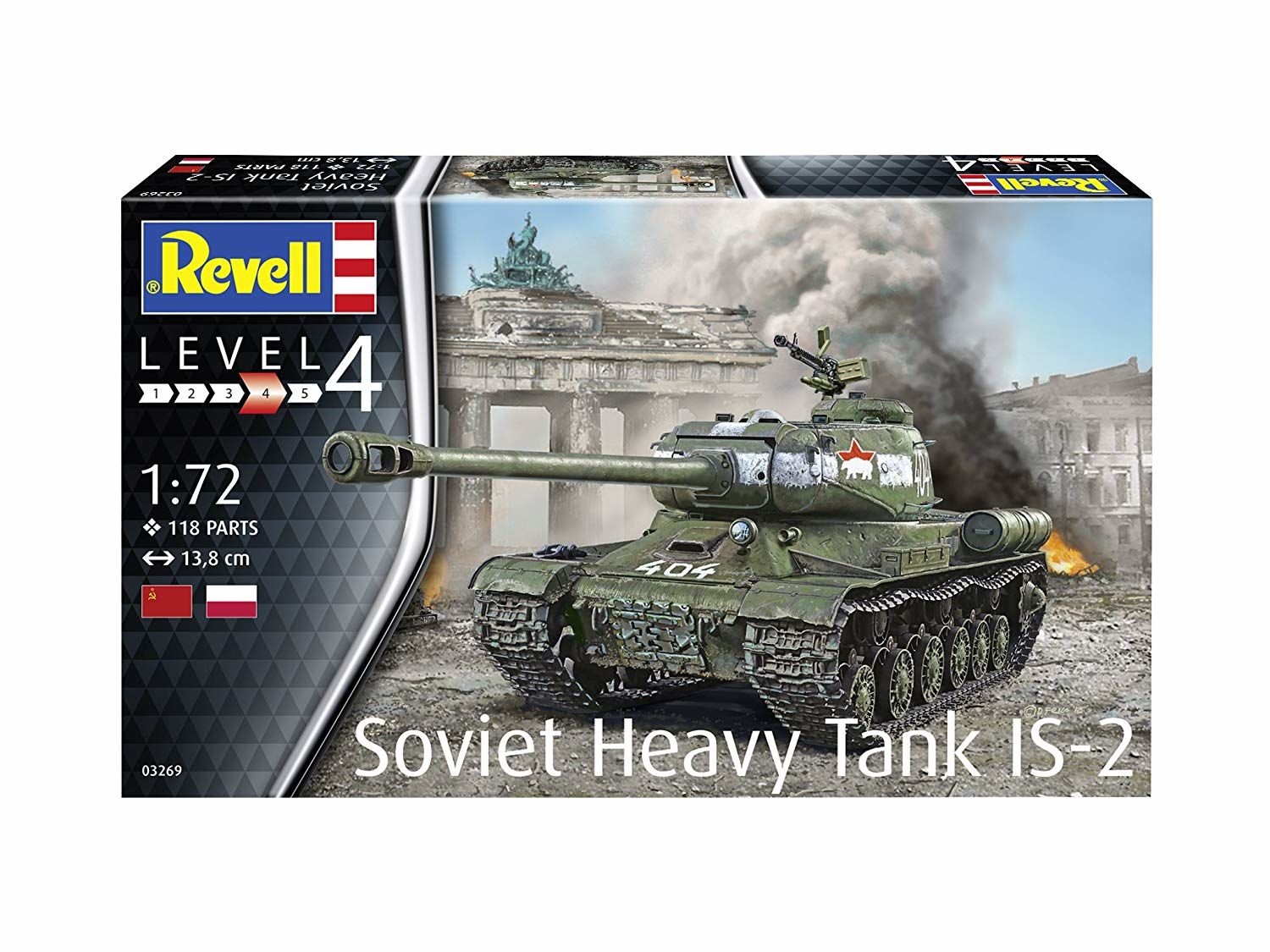 Сборная модель REVELL Советский тяжелый танк ИС-2 1:72 (3269) - Фото 6