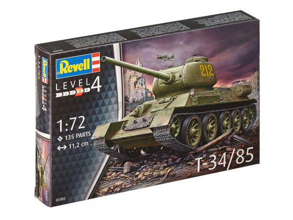 Сборная модель REVELL Советский танк Т-34/85 1:72 (3302) - Фото 4