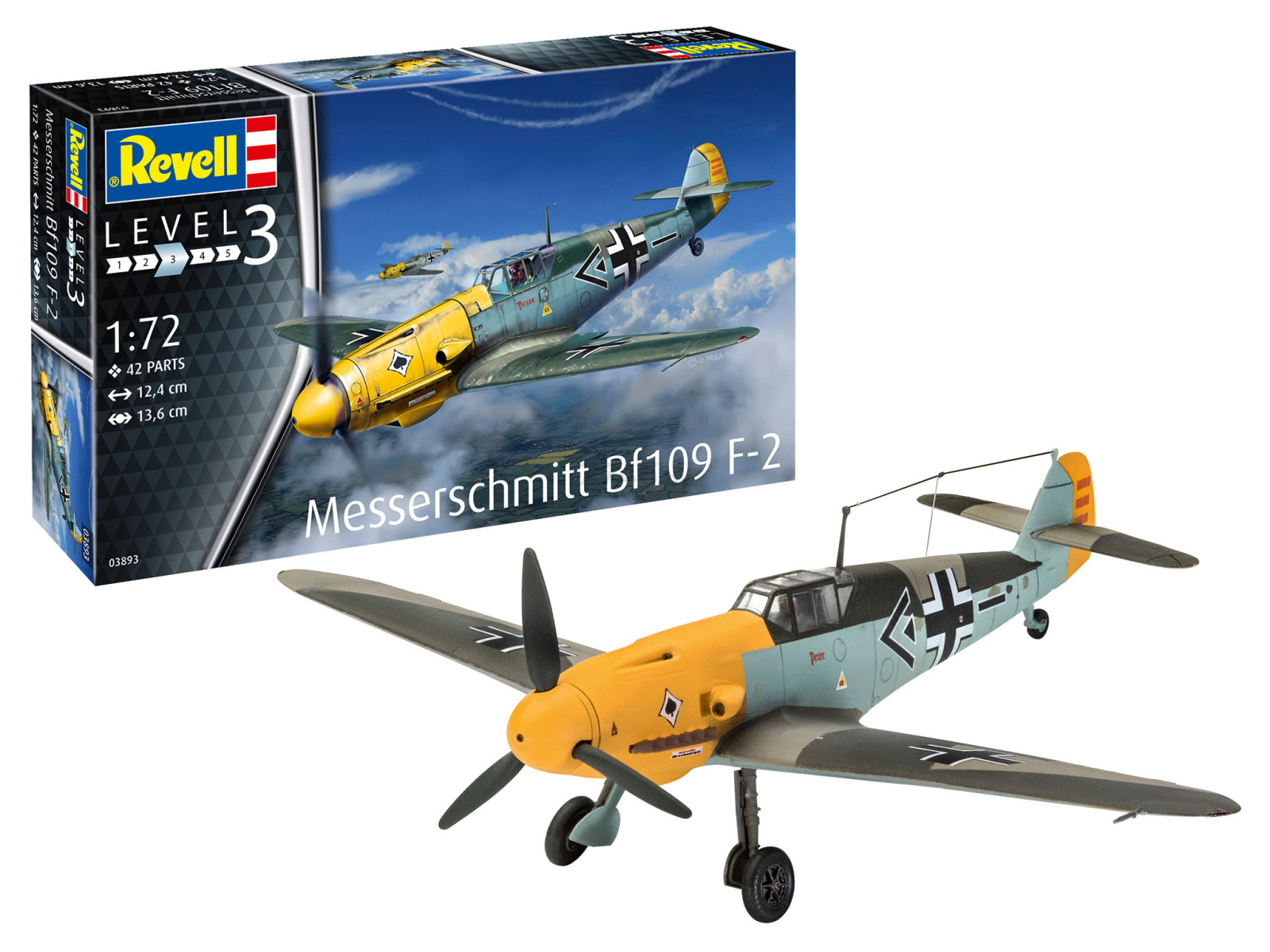 Сборная модель REVELL Истребитель Messerschmitt Bf109 F-2 1:72 (3893) - Фото 2