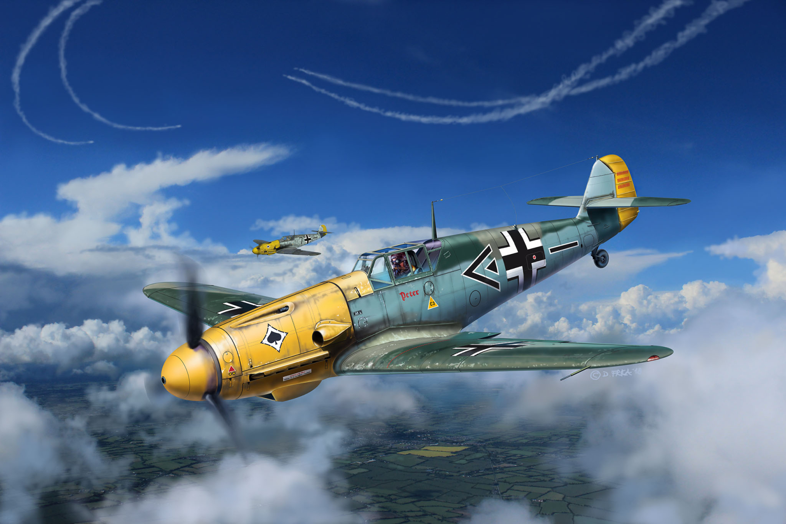 Сборная модель REVELL Истребитель Messerschmitt Bf109 F-2 1:72 (3893) - Фото 7