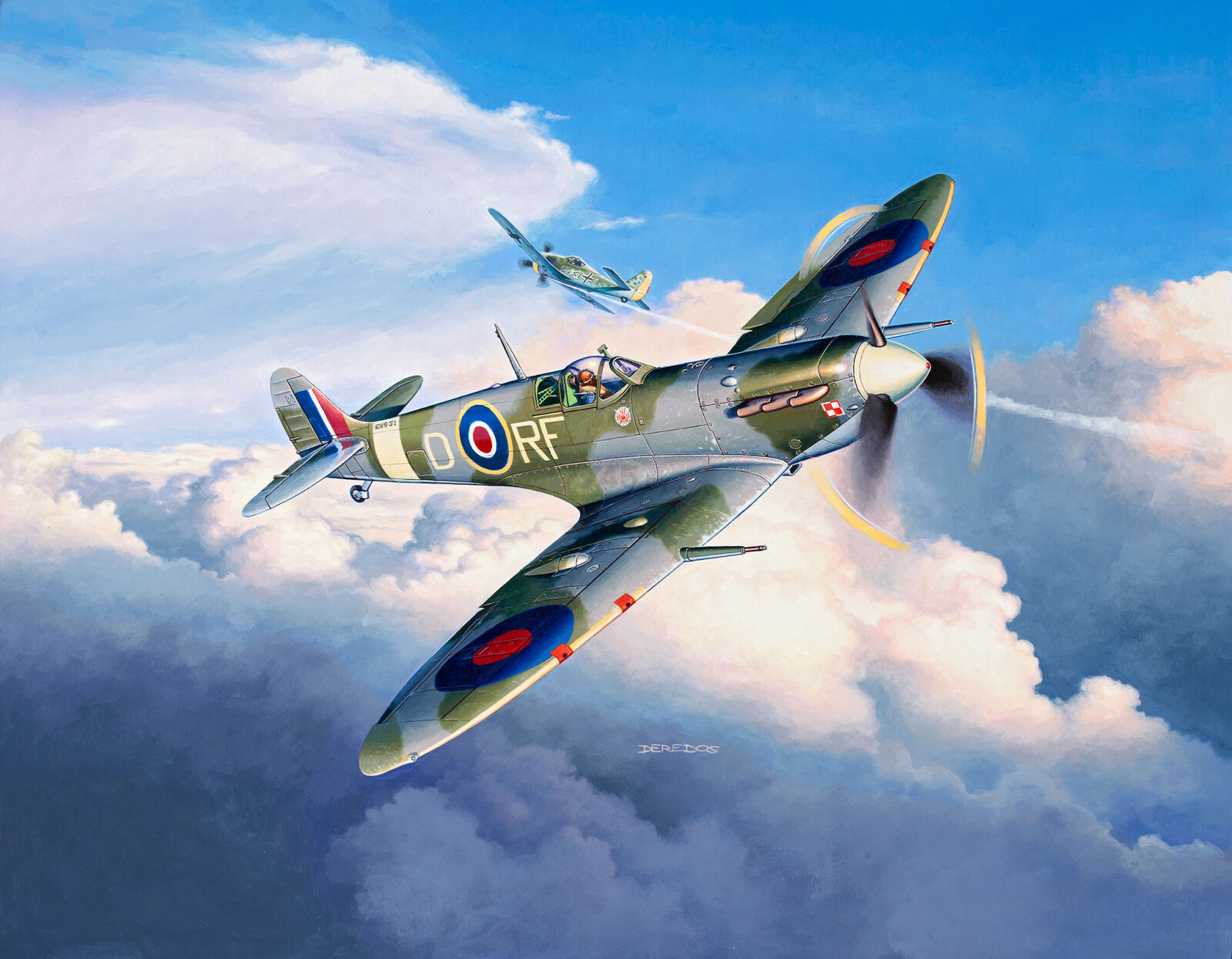 Сборная модель REVELL Британский истребитель Spitfire Mk Vb 1:72 (3897) - Фото 4