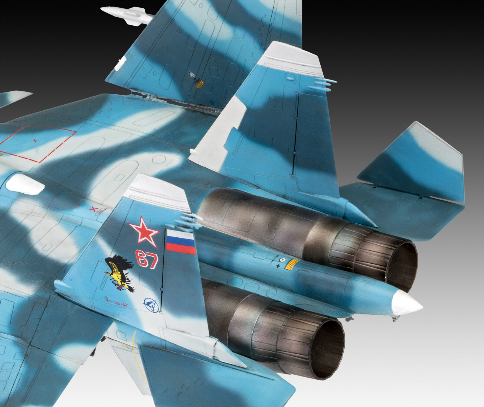 Сборная модель REVELL Палубный истребитель Sukhoi Su-33 Navy Flanker 1:72 (3911) - Фото 5