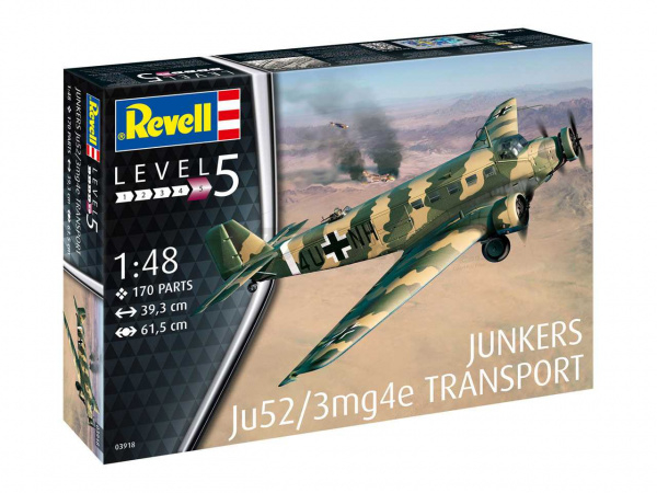 Сборная модель REVELL Немецкий самолет Junkers Ju52/3m 1:48 (3918) - Фото 7