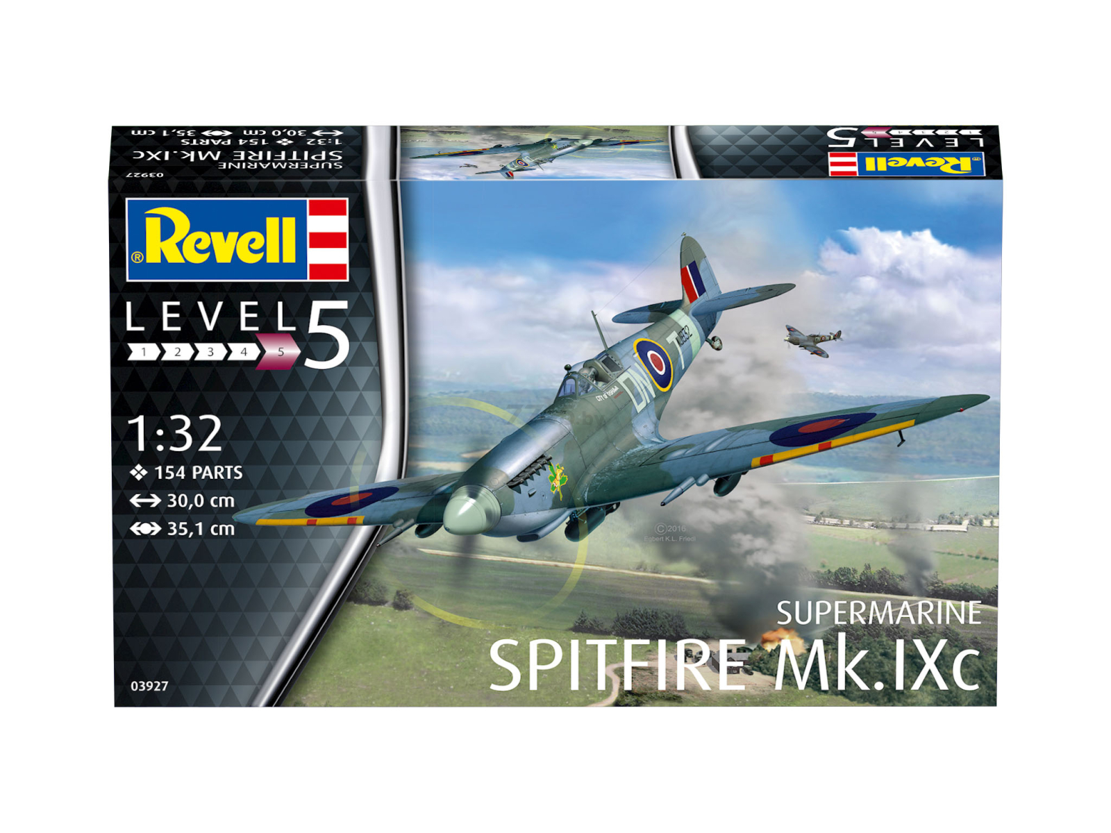 Сборная модель REVELL Британский истребитель Supermarine Spitfire Mk.Ixc 1:32 (03927) - Фото 4