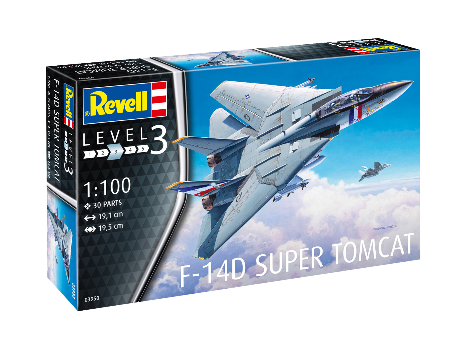 Сборная модель REVELL Палубный истребитель F-14D Super Tomcat 1:100 (3950) - Фото 7